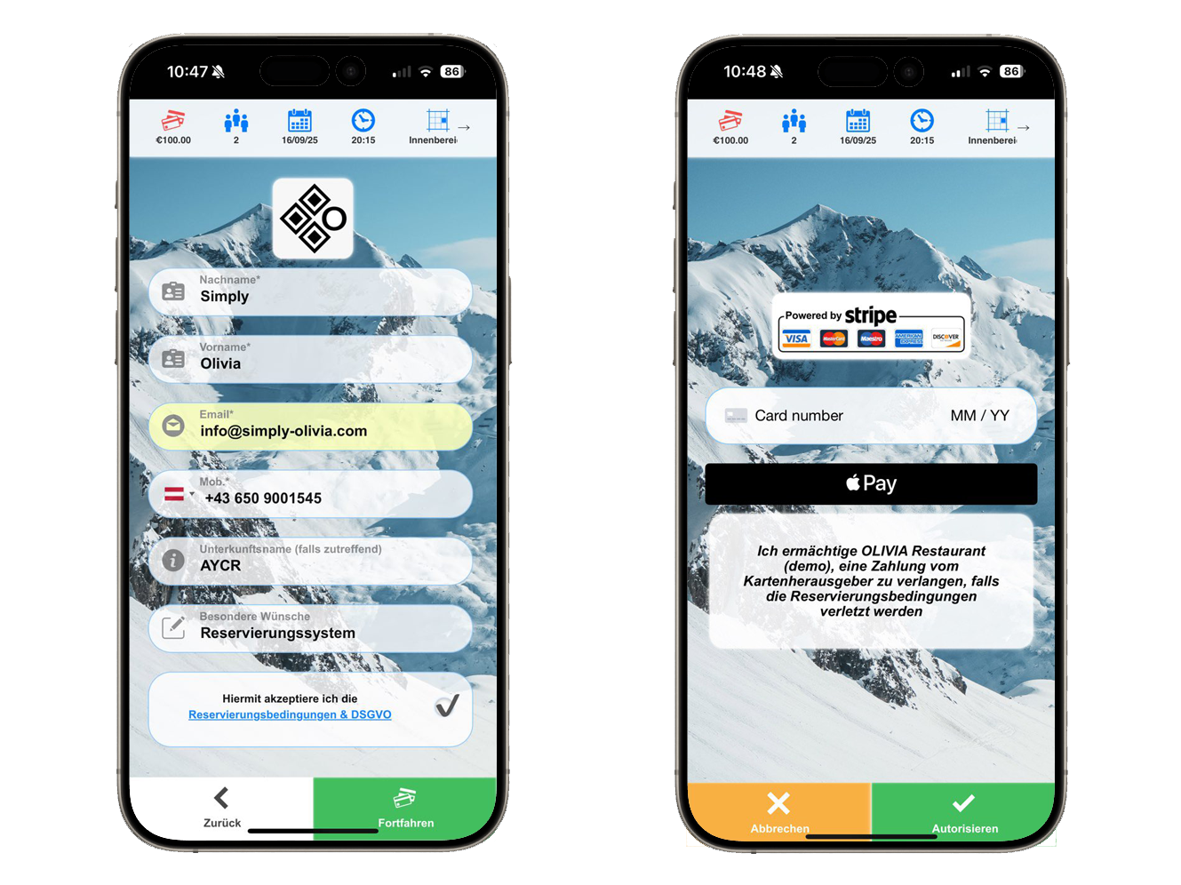 Schritt 2 – Bereich auswählen