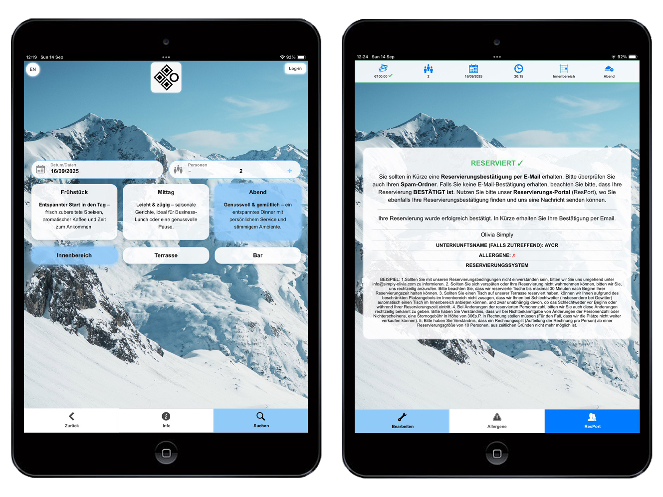 Schritt 4 – Kontaktdaten & Bestätigung